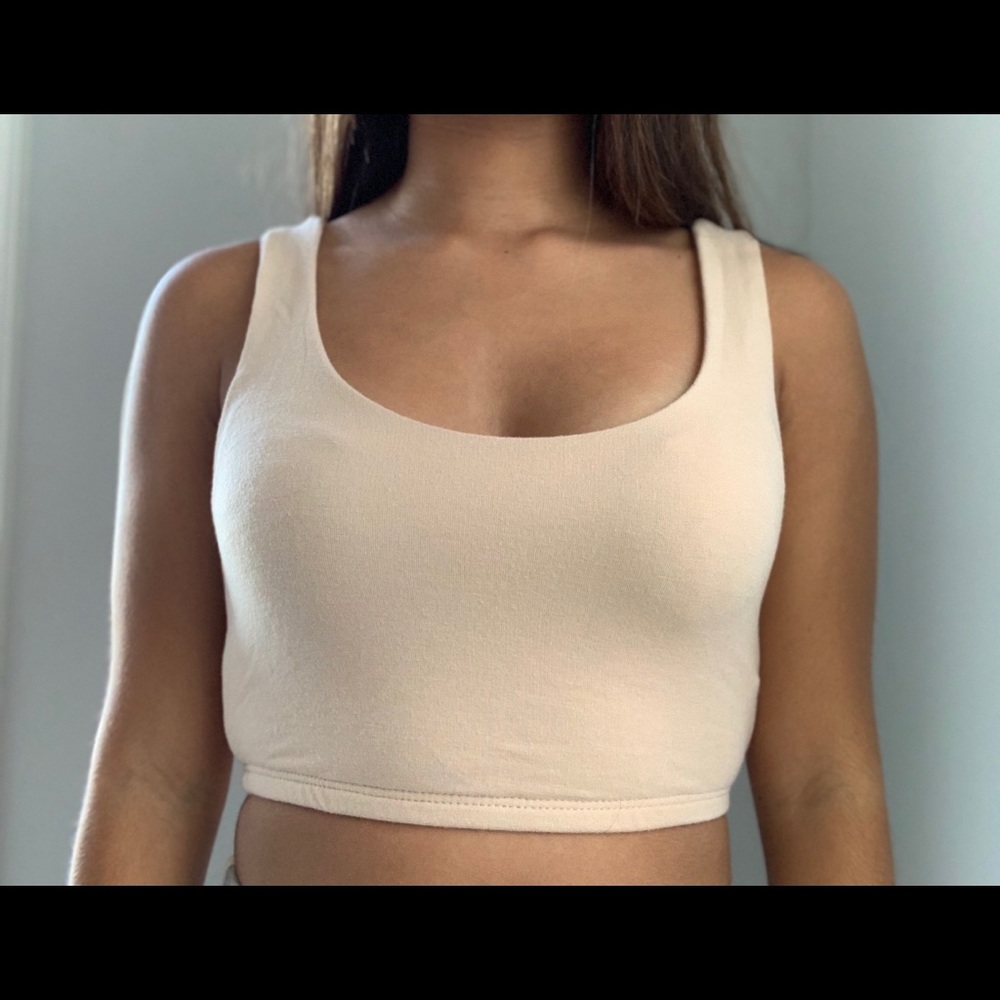 Fashion Nova Cropped Tank Top-Size S